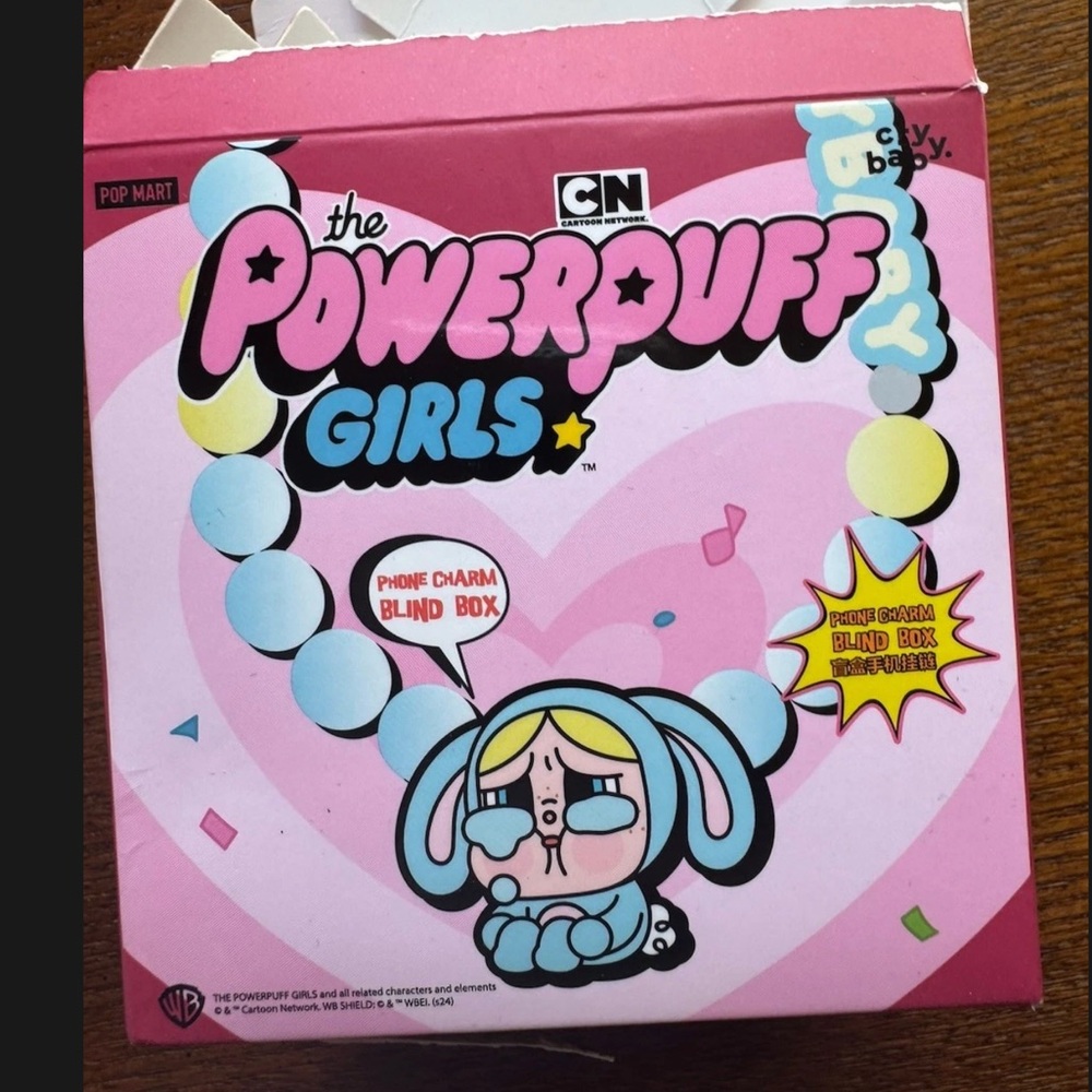 CRYBABY x Powerpuff Girls Series-Phone Charm Box Opened-Buttercup Green-Not Used